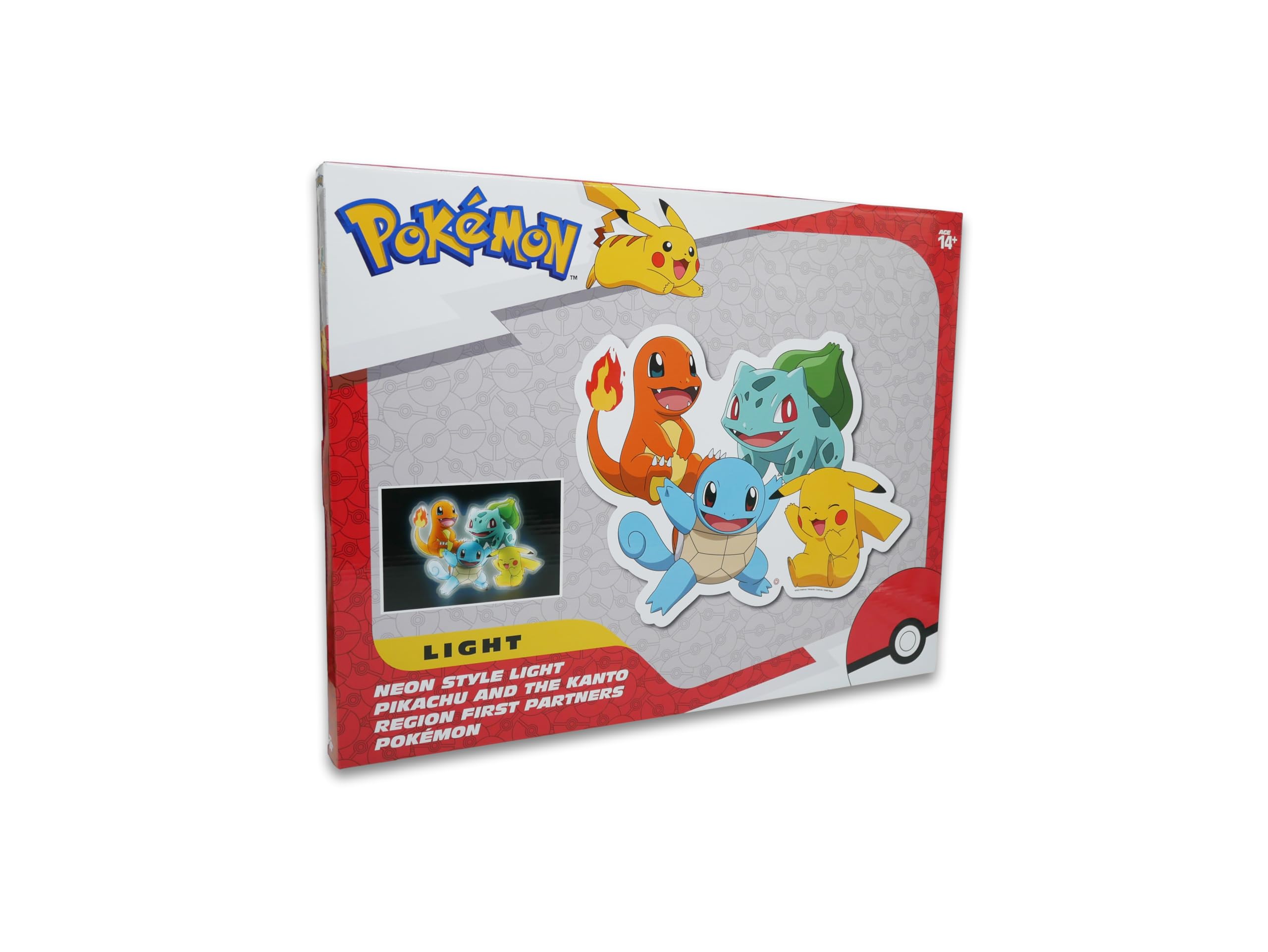 TEKNOFUN - Official Pokemon Licence - Neon Wall LED Pokemon 26cm